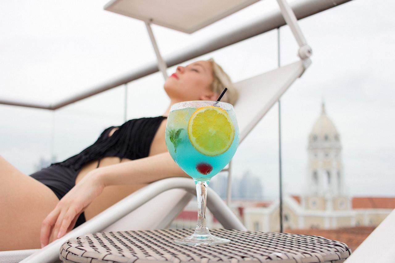 Central Hotel Panama Casco Viejo Ngoại thất bức ảnh Blue Hawaii